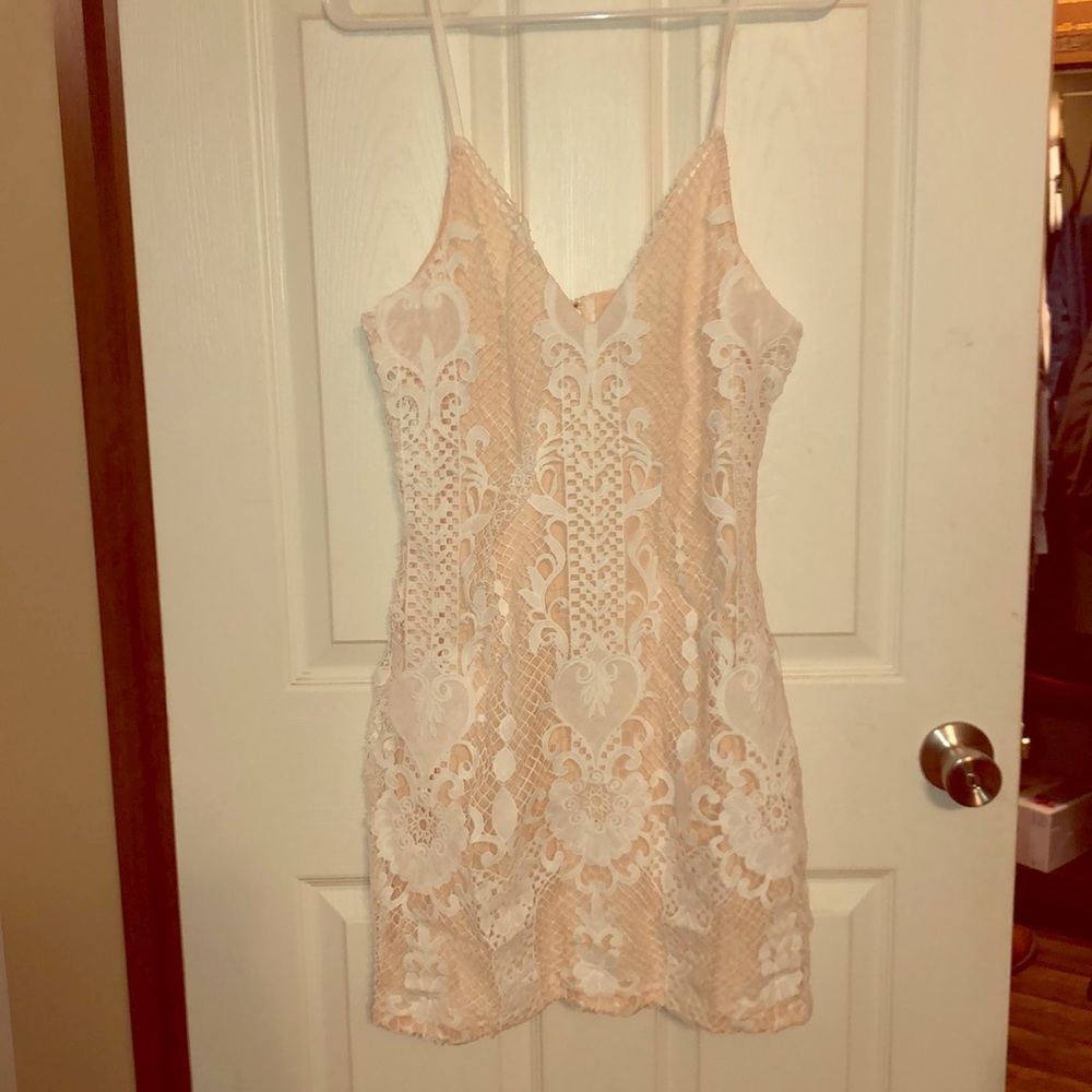White lace dress